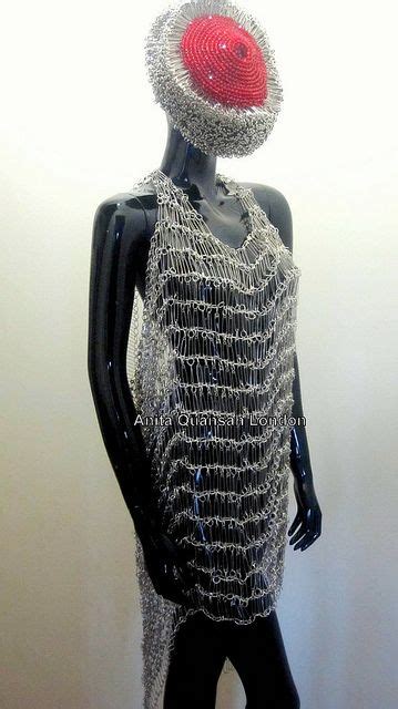 dress made of safety pins.